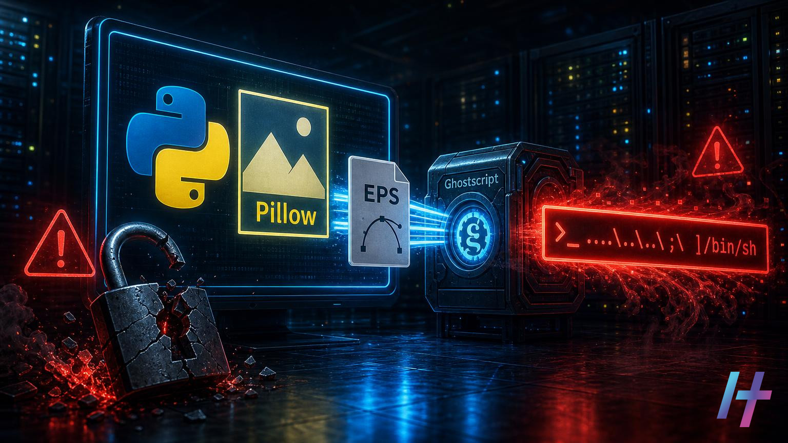 Faille Pillow critique : une image EPS piégée exécute du code