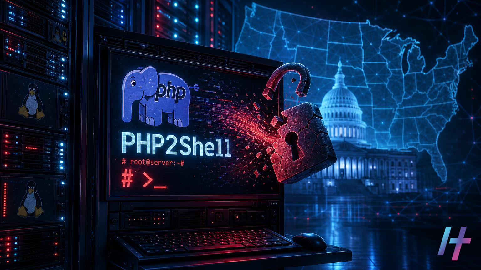 Attaque PHP2Shell : 25 serveurs piratés, réseau américain touché